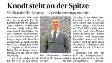 Griesheimer FDP im Kommunalwahlkampf